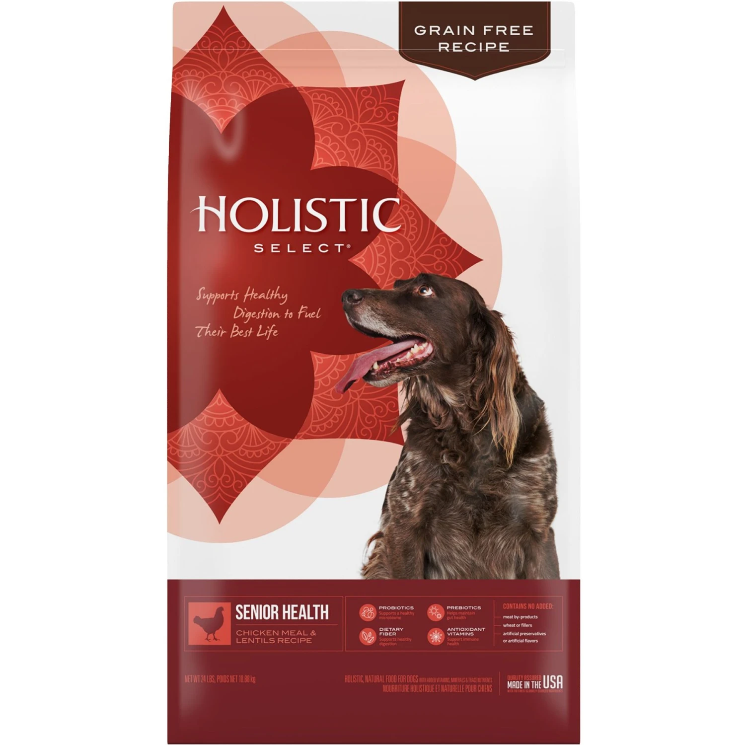 Holistic Select Senior Health Chicken Meal & Lentils Recipe Dry Dog Food 3 Holistic Select Senior Health Chicken Meal & Lentils Recipe Dry Dog Food