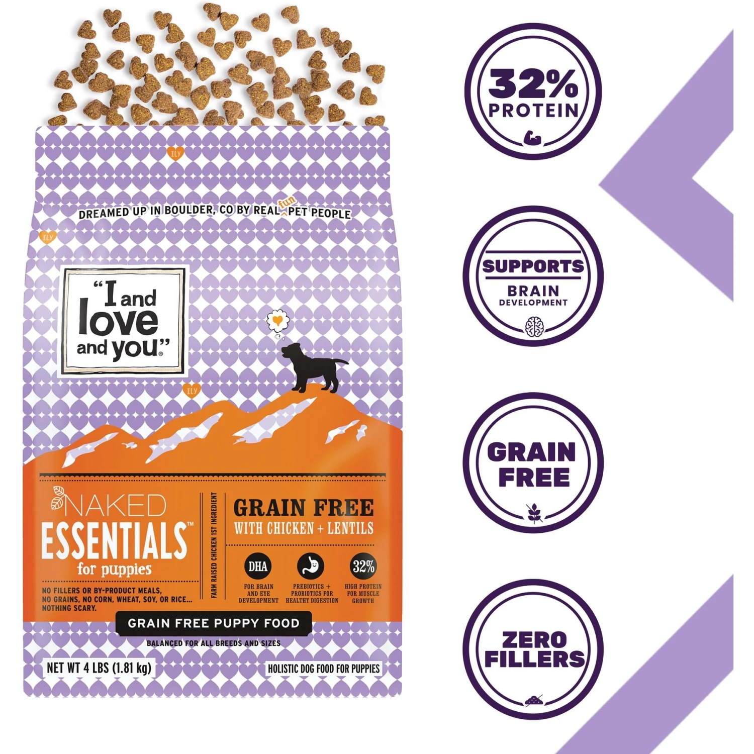 I And Love And You Naked Essentials Puppy Recipe Grain-Free Dry Puppy Food 4 I And Love And You Naked Essentials Puppy Recipe Grain-Free Dry Puppy Food - Image 2
