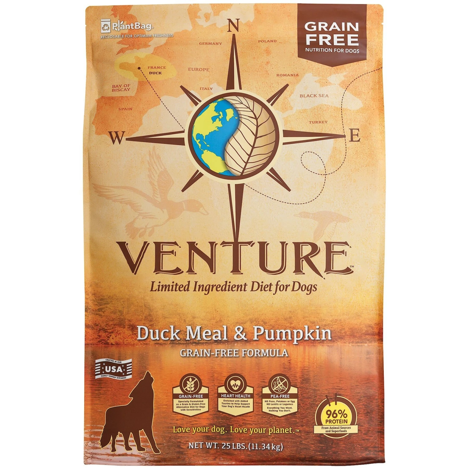 Earthborn Holistic Venture Limited Ingredient Grain-Free Duck Meal & Pumpkin Dry Dog Food 3 Earthborn Holistic Venture Limited Ingredient Grain-Free Duck Meal & Pumpkin Dry Dog Food