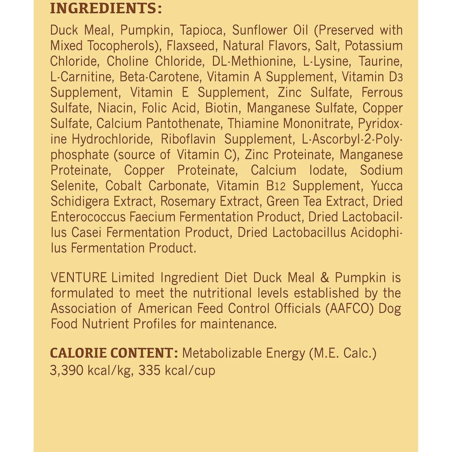 Earthborn Holistic Venture Limited Ingredient Grain-Free Duck Meal & Pumpkin Dry Dog Food 8 Earthborn Holistic Venture Limited Ingredient Grain-Free Duck Meal & Pumpkin Dry Dog Food - Image 6