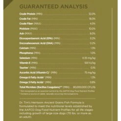 Dr. Tim's Heirloom Ancient Grains Fish Formula Dry Dog Food -Blue Buffalo || ROYAL CANIN || Wellness Sales 135843 PT2. AC SS1800 V1667334854