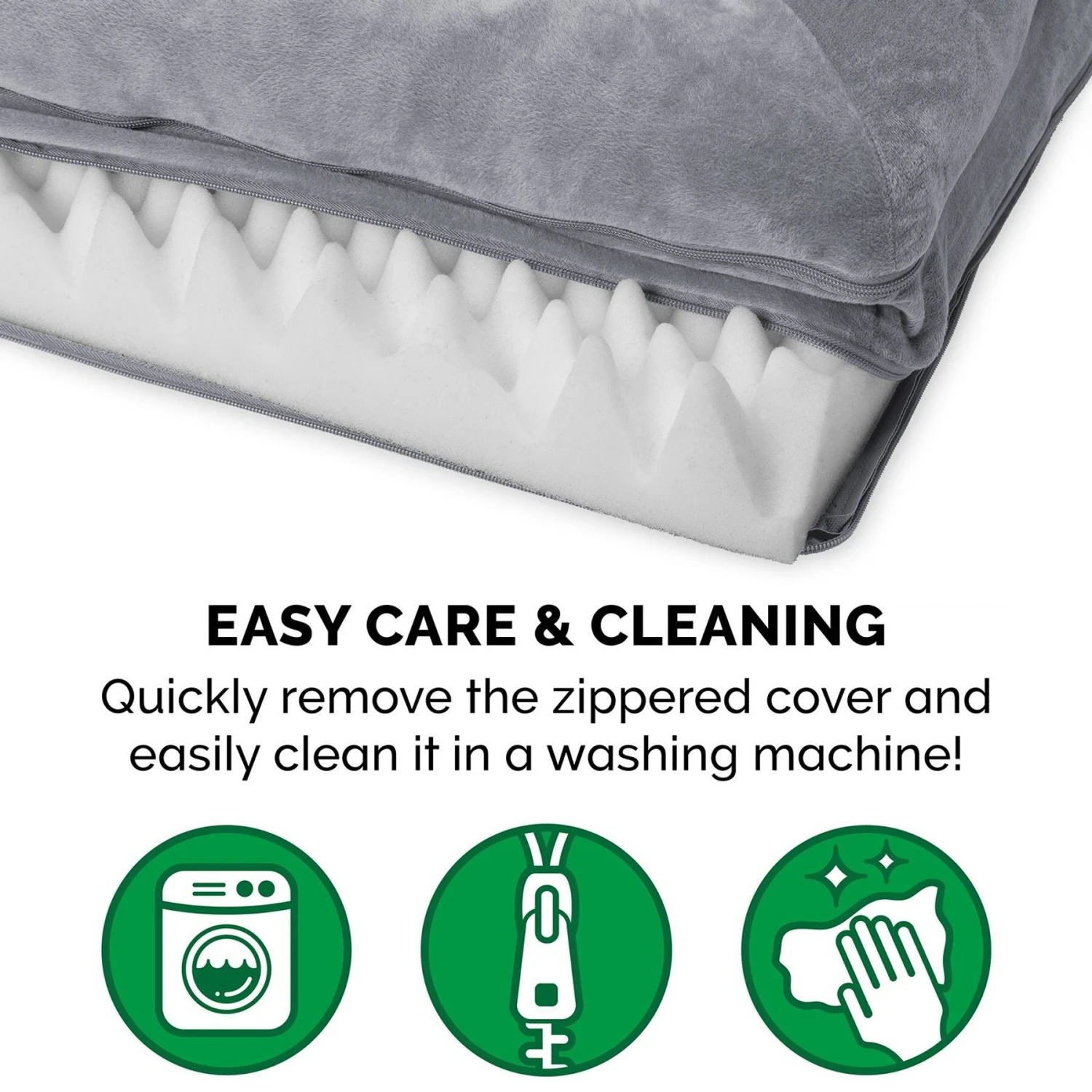 FurHaven Faux Fur Orthopedic Bolster Dog Bed With Removable Cover 9 FurHaven Faux Fur Orthopedic Bolster Dog Bed With Removable Cover - Image 7