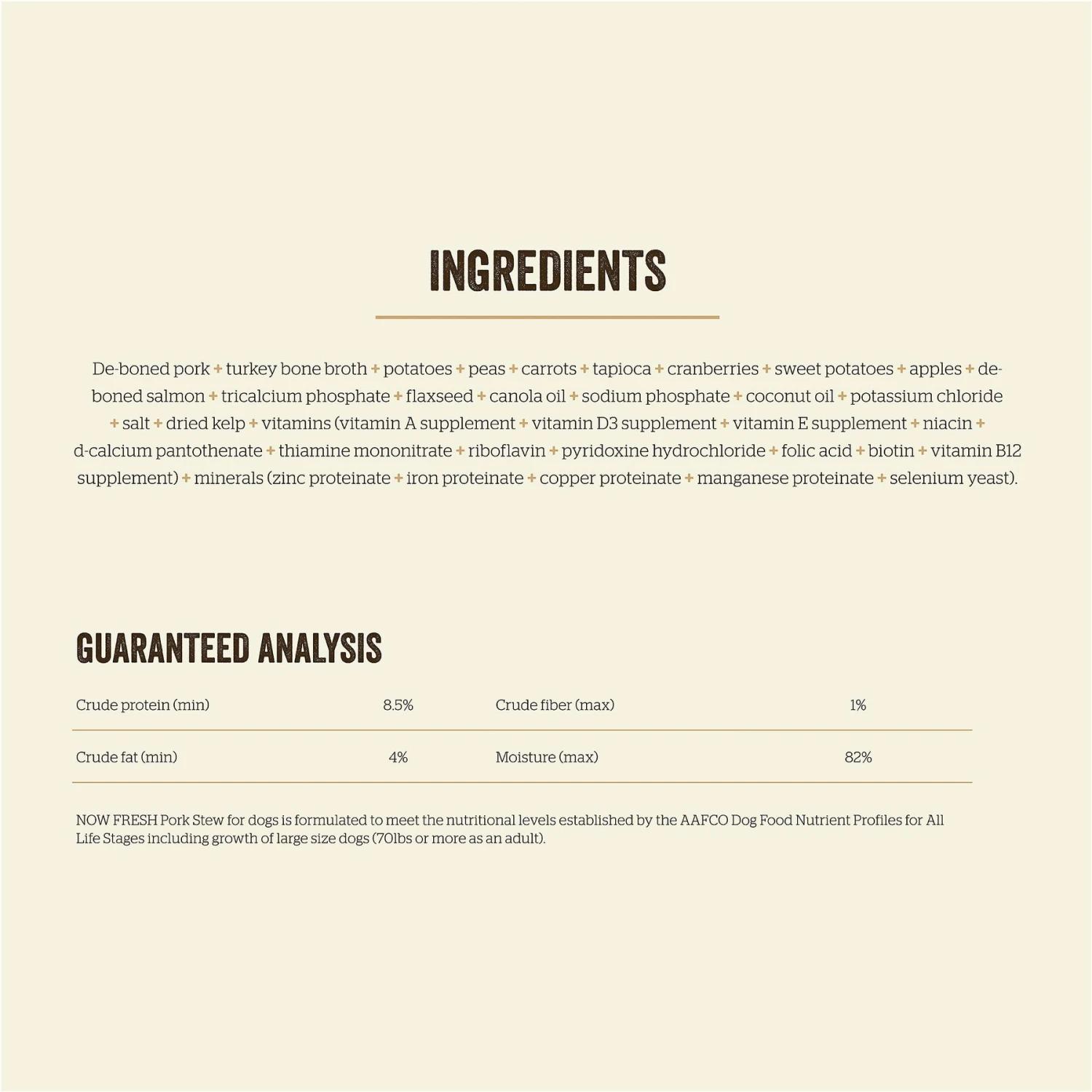 Now Fresh Grain-Free Pork Stew Wet Dog Food 6 Now Fresh Grain-Free Pork Stew Wet Dog Food - Image 4