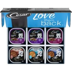 Cesar Home Delights & Classic Loaf In Sauce Variety Pack Small Breed Adult Wet Dog Food Trays