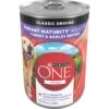 Purina ONE +Plus Adult Classic Ground Vibrant Maturity Adult 7+ Turkey & Barley Entree Canned Dog Food 1 Purina ONE +Plus Adult Classic Ground Vibrant Maturity Adult 7+ Turkey & Barley Entree Canned Dog Food -Blue Buffalo || ROYAL CANIN || Wellness Sales 139323 MAIN. AC SS1800 V1668810236