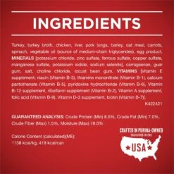 Purina ONE +Plus Adult Classic Ground Vibrant Maturity Adult 7+ Turkey & Barley Entree Canned Dog Food 13 Purina ONE +Plus Adult Classic Ground Vibrant Maturity Adult 7+ Turkey & Barley Entree Canned Dog Food -Blue Buffalo || ROYAL CANIN || Wellness Sales 139323 PT4. AC SS1800 V1668810235