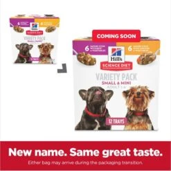 Hill's Science Diet Adult Small Paws Chicken & Vegetables & Beef & Vegetables Variety Pack Wet Dog Food Trays -Blue Buffalo || ROYAL CANIN || Wellness Sales 140080 PT1. AC SS1800 V1692734552