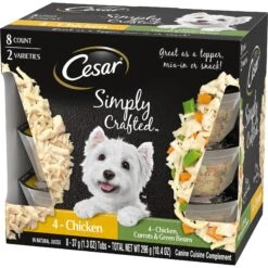 Cesar Simply Crafted Variety Pack Chicken & Chicken, Carrots & Green Beans Limited-Ingredient Adult Wet Dog Food Topper -Blue Buffalo || ROYAL CANIN || Wellness Sales 141033 PT2. AC SS1800 V1695650721