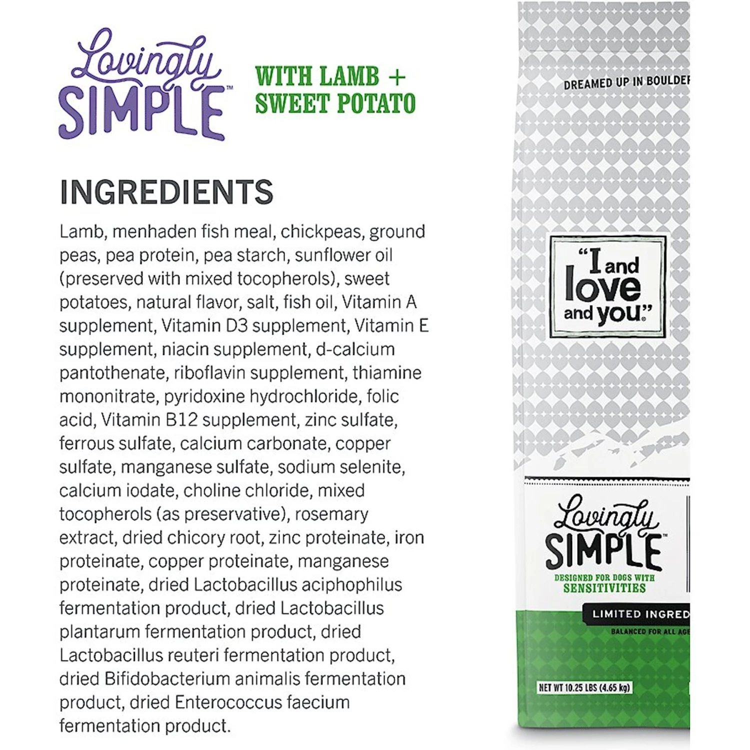 I And Love And You Lovingly Simple Limited Ingredient Diet Lamb And Sweet Potato Dry Dog Food 9 I And Love And You Lovingly Simple Limited Ingredient Diet Lamb And Sweet Potato Dry Dog Food - Image 7