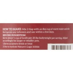 Nature's Logic Dehydrated Beef Bone Broth Dog & Cat Food Topper 13 Nature's Logic Dehydrated Beef Bone Broth Dog & Cat Food Topper -Blue Buffalo || ROYAL CANIN || Wellness Sales 141685 PT5. AC SS1800 V1591127462