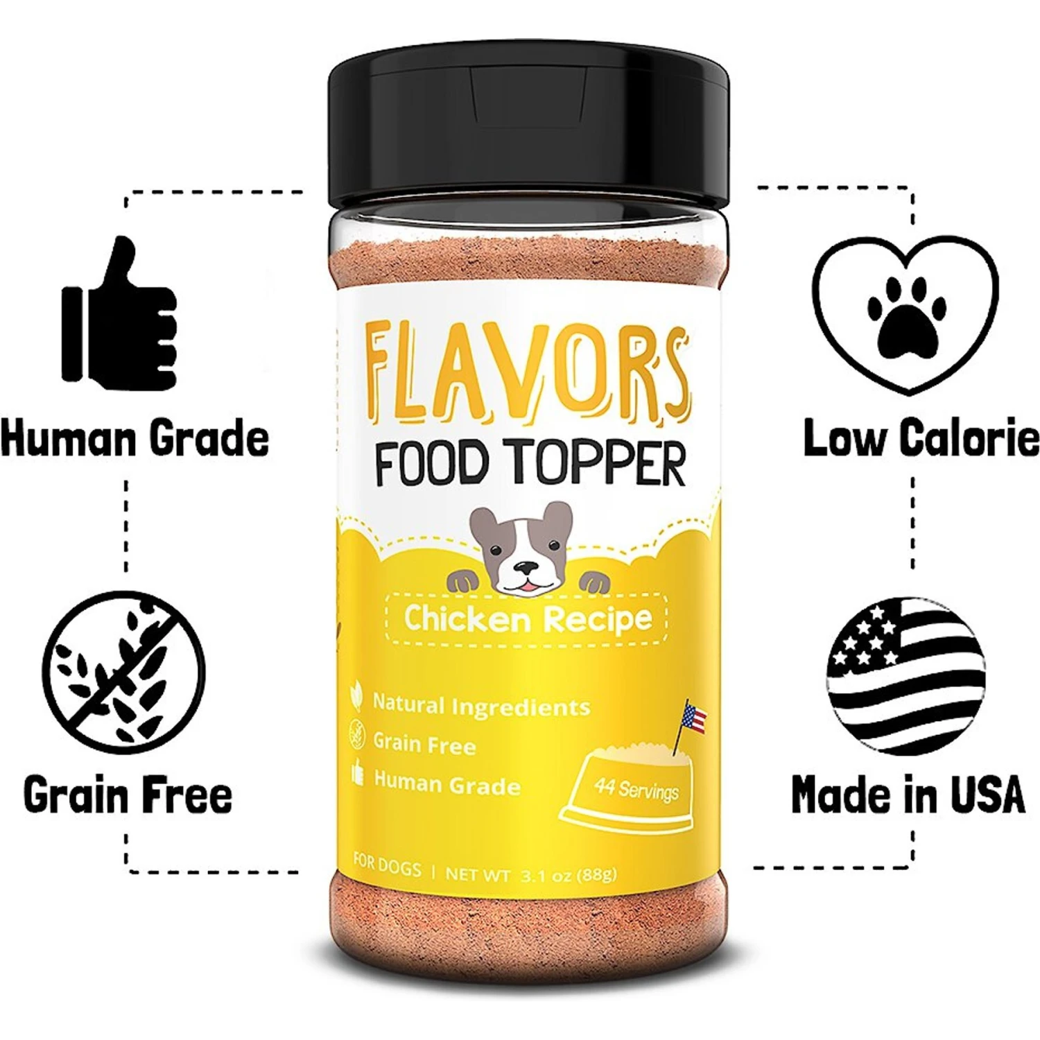 FLAVORS Chicken Recipe Grain-Free Dog Food Topper & Treat Mix 4 FLAVORS Chicken Recipe Grain-Free Dog Food Topper & Treat Mix - Image 2