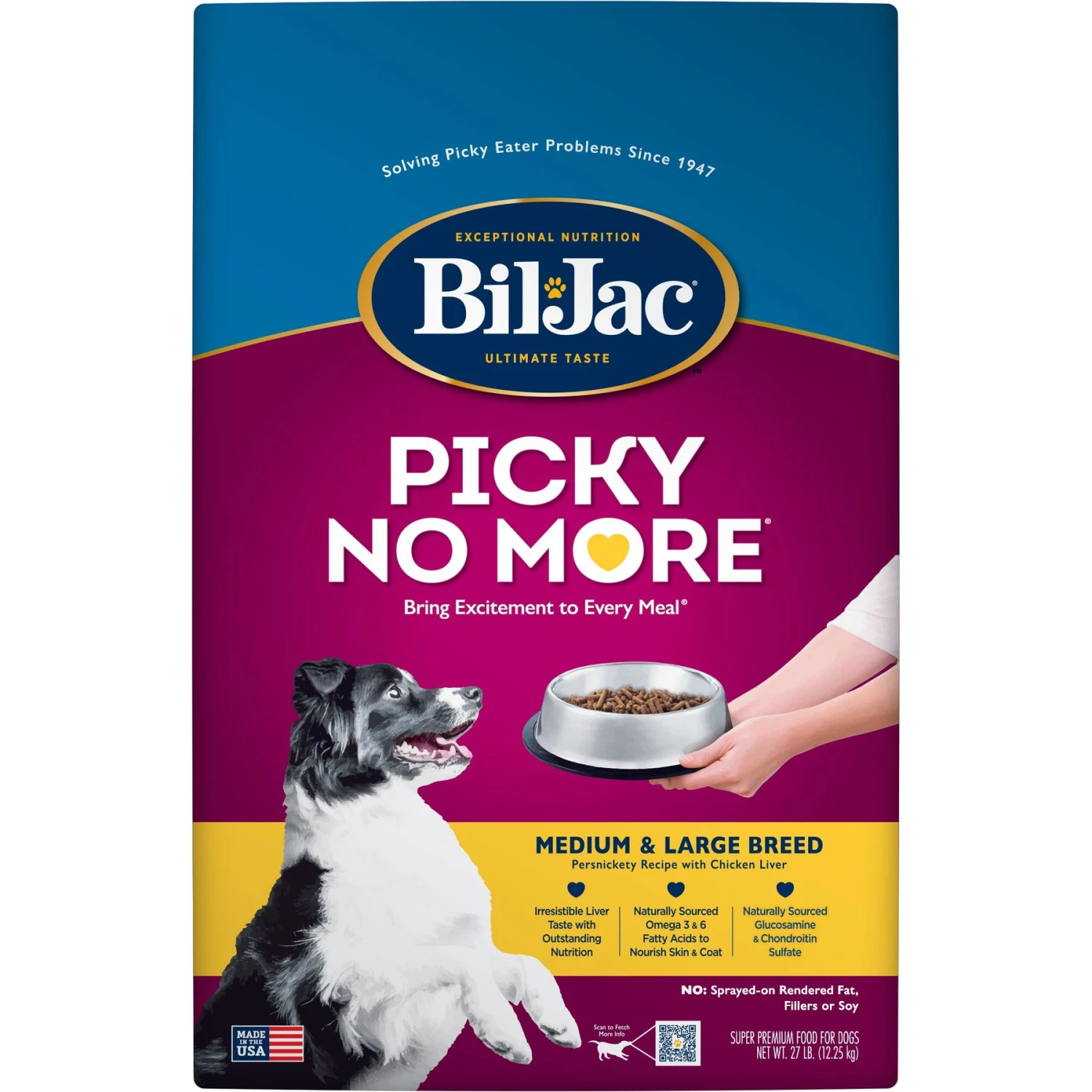 Bil-Jac Picky No More Medium & Large Breed Chicken Liver Recipe Dry Dog Food 3 Bil-Jac Picky No More Medium & Large Breed Chicken Liver Recipe Dry Dog Food
