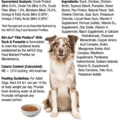 Bil-Jac Pate Platters With Duck & Pumpkin Canned Dog Food -Blue Buffalo || ROYAL CANIN || Wellness Sales 141958 PT4. AC SS1800 V1676477180