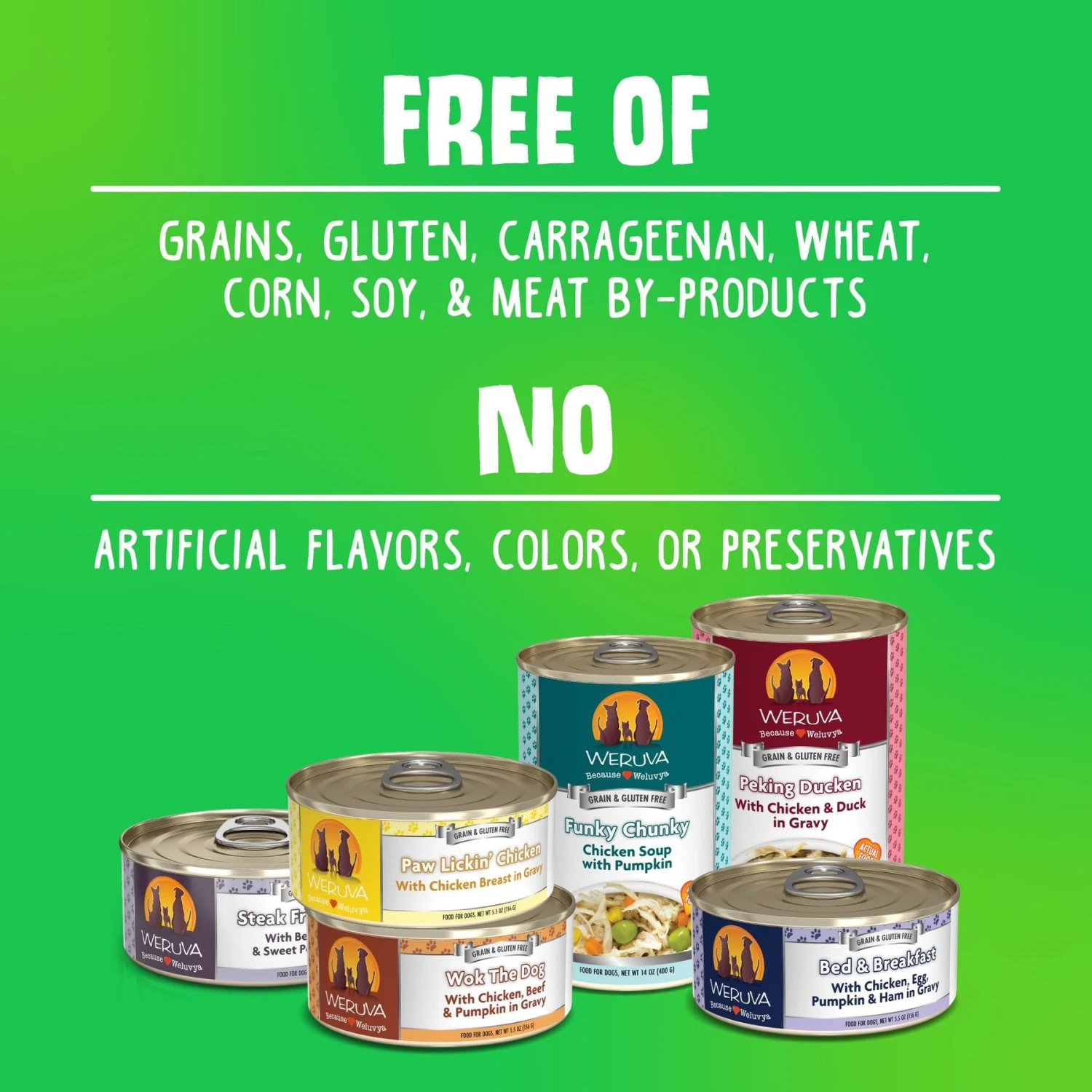 Weruva Chicken-Free Just 4 Me Variety Pack Grain-Free Canned Dog Food 8 Weruva Chicken-Free Just 4 Me Variety Pack Grain-Free Canned Dog Food - Image 6