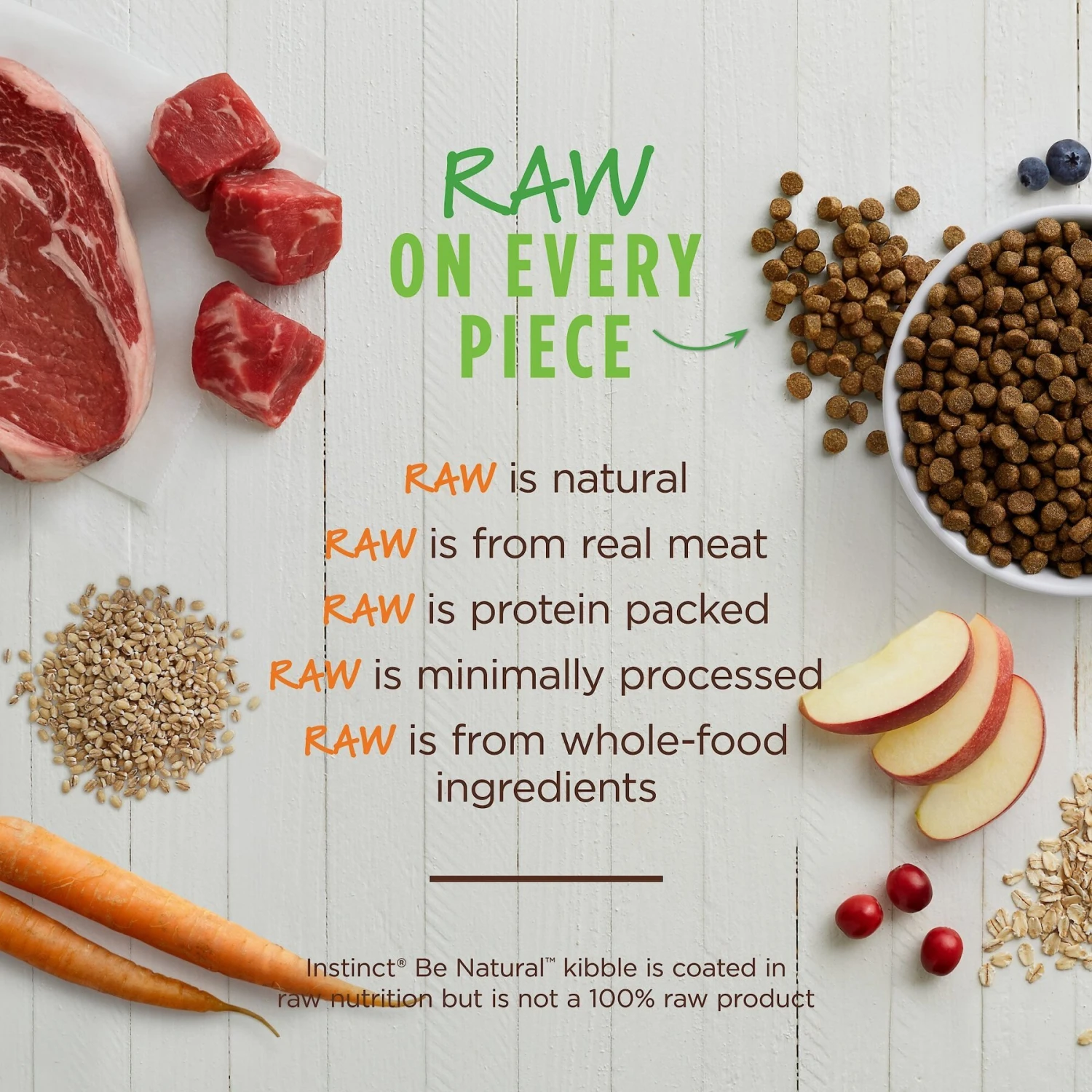 Instinct Be Natural Real Beef & Barley Recipe Freeze-Dried Raw Coated Dry Dog Food 7 Instinct Be Natural Real Beef & Barley Recipe Freeze-Dried Raw Coated Dry Dog Food - Image 5