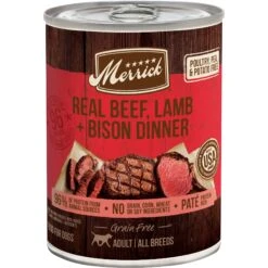 Merrick Grain-Free Real Beef, Lamb & Bison Canned Dog Food