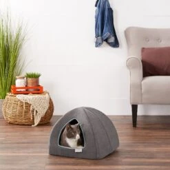 Frisco Igloo Covered Cat & Dog Bed -Blue Buffalo || ROYAL CANIN || Wellness Sales 144836 PT5. AC SS1800 V1578443412