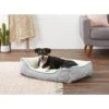Frisco Sherpa Rectangular Bolster Cat & Dog Bed -Blue Buffalo || ROYAL CANIN || Wellness Sales 144851 MAIN. AC SS1800 V1568843576