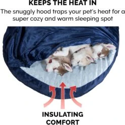 FurHaven Microvelvet Snuggery Orthopedic Cat & Dog Bed With Removable Cover -Blue Buffalo || ROYAL CANIN || Wellness Sales 145029 PT4. AC SS1800 V1693934231