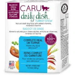 Caru Daily Dish Turkey Stew Grain-Free Wet Dog Food, 12.5-oz, Case Of 12