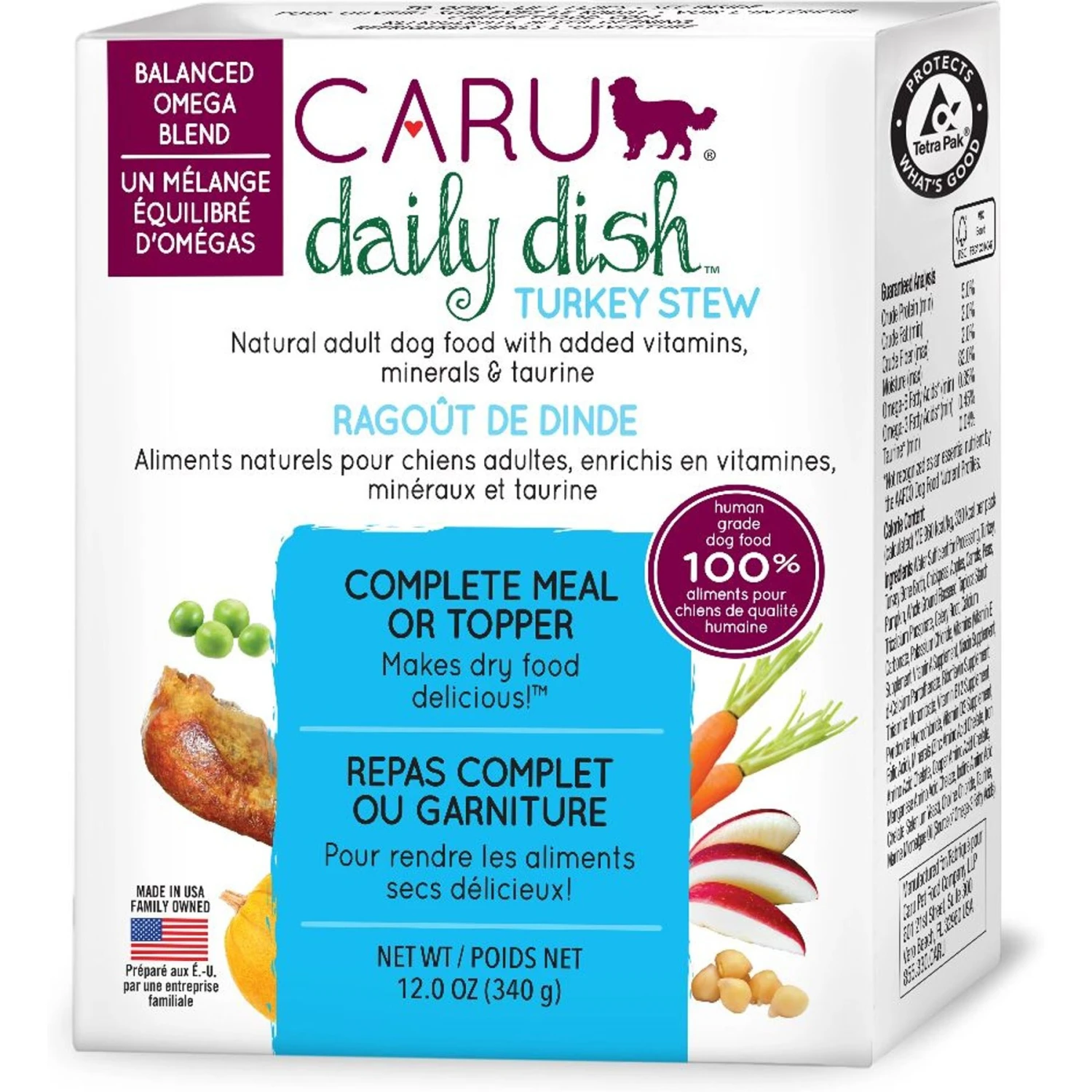 Caru Daily Dish Turkey Stew Grain-Free Wet Dog Food, 12.5-oz, Case Of 12 3 Caru Daily Dish Turkey Stew Grain-Free Wet Dog Food, 12.5-oz, Case Of 12