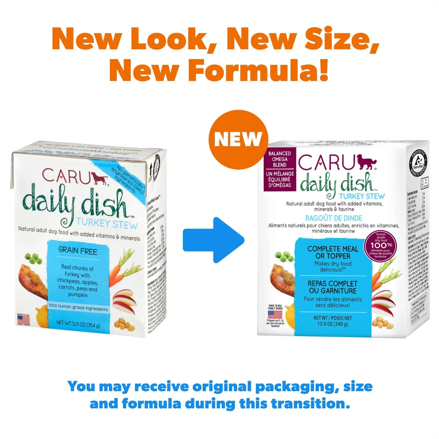 Caru Daily Dish Turkey Stew Grain-Free Wet Dog Food, 12.5-oz, Case Of 12 4 Caru Daily Dish Turkey Stew Grain-Free Wet Dog Food, 12.5-oz, Case Of 12 - Image 2