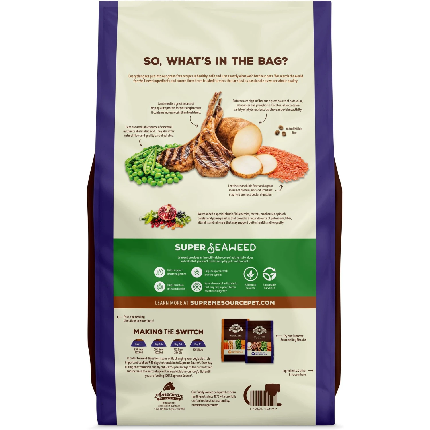 Supreme Source Grain-Free Lamb & Potato Recipe Dry Dog Food 4 Supreme Source Grain-Free Lamb & Potato Recipe Dry Dog Food - Image 2