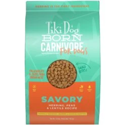 Tiki Dog Born Carnivore Savory Herring, Peas & Lentils, Baked Dry Dog Food