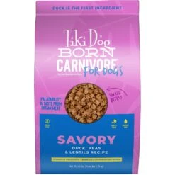 Tiki Dog Born Carnivore Savory Duck, Peas & Lentils, Baked Dry Dog Food