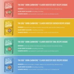 Tiki Dog Born Carnivore Flavor Booster Bisque Variety Pack Non-GMO Wet Dog Food Topper, 1.5-oz Pouch, Case Of 12 -Blue Buffalo || ROYAL CANIN || Wellness Sales 145229 PT3. AC SS1800 V1701796278