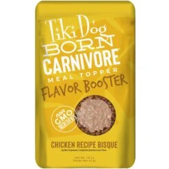 Tiki Dog Born Carnivore Flavor Booster Chicken Bisque Non-GMO Wet Dog Food Topper