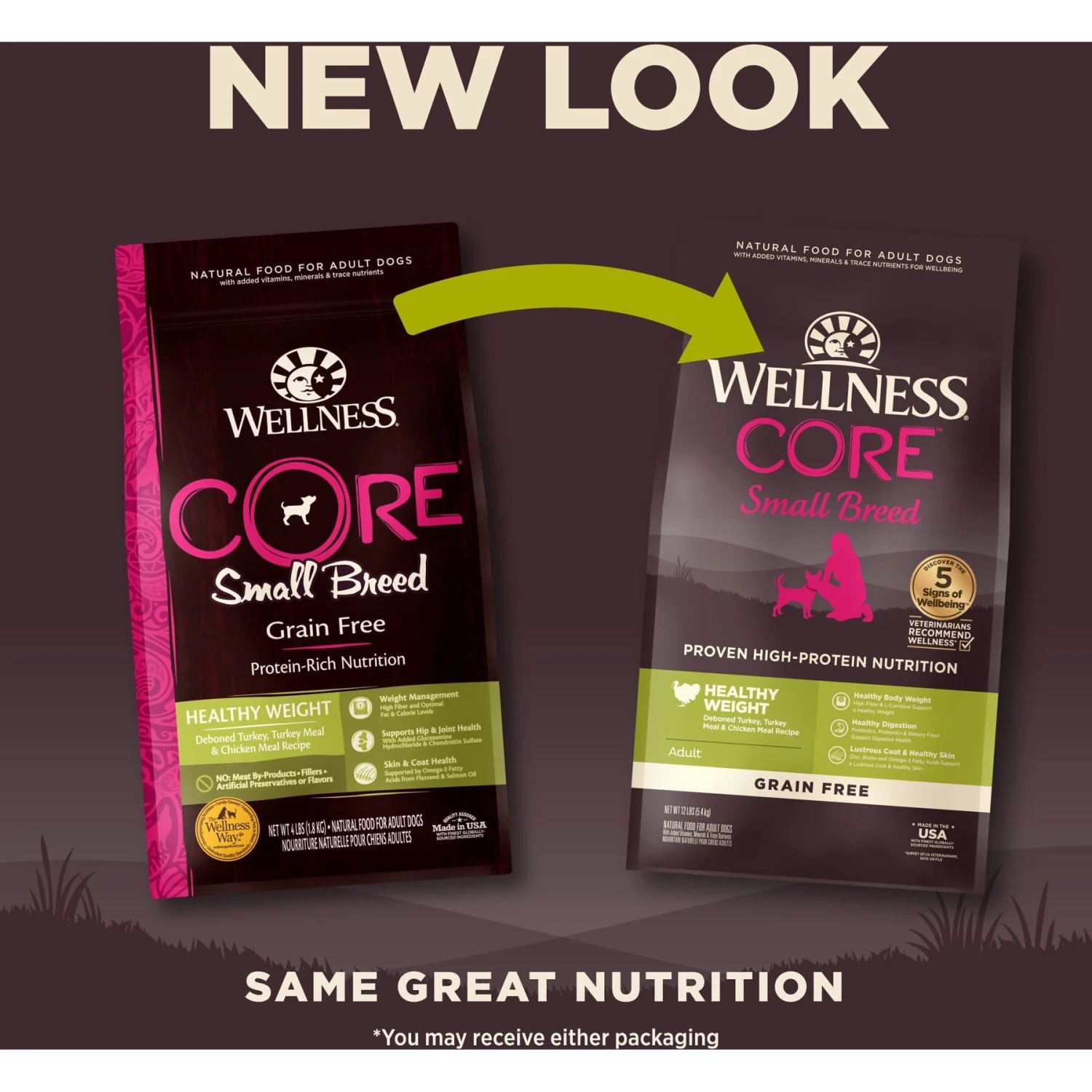 Wellness CORE Grain-Free Small Breed Healthy Weight Deboned Turkey Recipe Dry Dog Food 4 Wellness CORE Grain-Free Small Breed Healthy Weight Deboned Turkey Recipe Dry Dog Food - Image 2