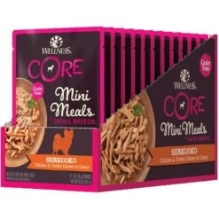 Wellness CORE Grain-Free Small Breed Mini Meals Shredded Chicken & Turkey In Gravy Dog Food Pouches -Blue Buffalo || ROYAL CANIN || Wellness Sales 145502 PT8. AC SS1800 V1598308677