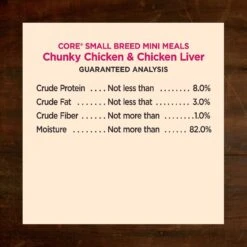 Wellness CORE Grain-Free Small Breed Mini Meals Chunky Chicken & Chicken Liver In Gravy Dog Food Pouches -Blue Buffalo || ROYAL CANIN || Wellness Sales 145506 PT6. AC SS1800 V1611772335