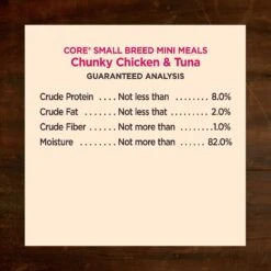 Wellness CORE Grain-Free Small Breed Mini Meals Chunky Chicken & Tuna In Gravy Dog Food Pouches -Blue Buffalo || ROYAL CANIN || Wellness Sales 145508 PT6. AC SS1800 V1611772344