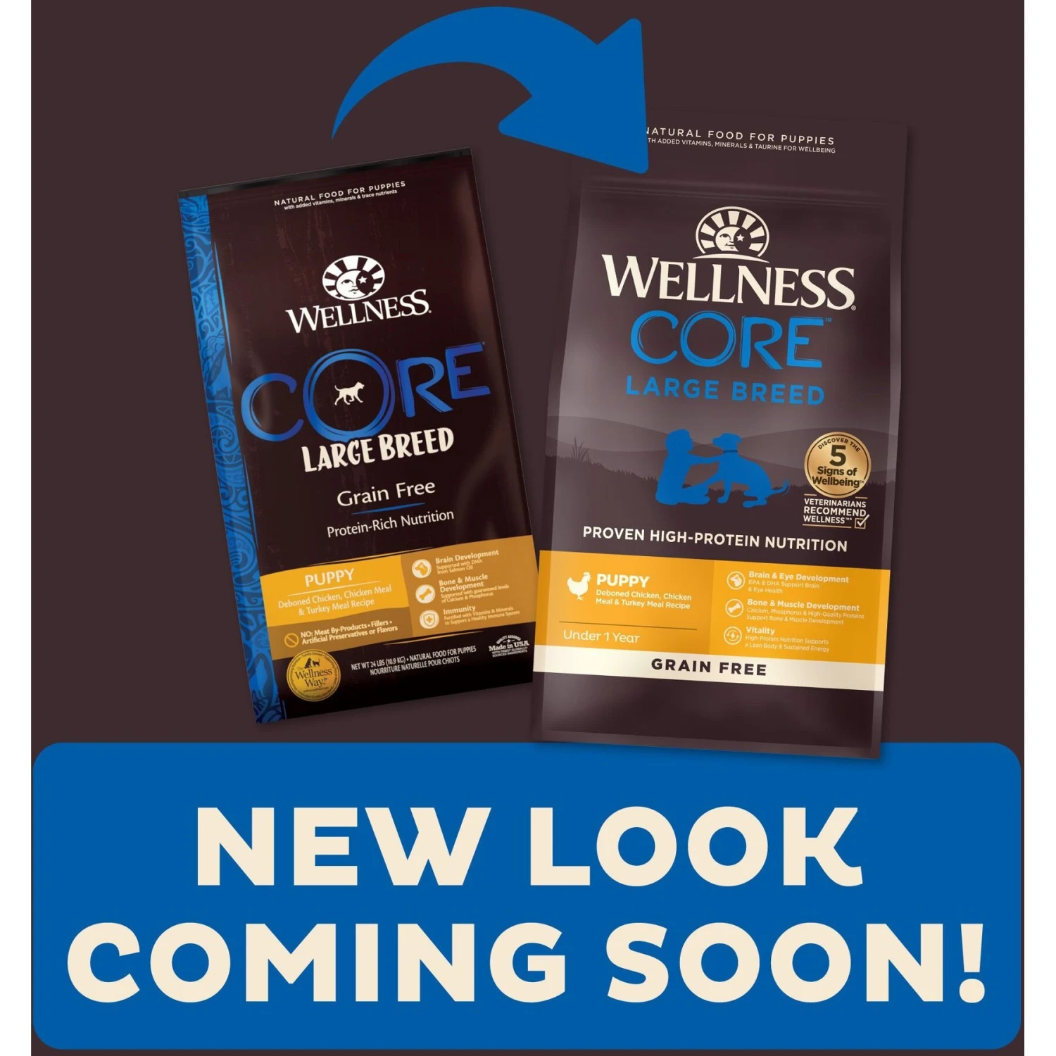 Wellness CORE Grain-Free Large Breed Puppy Deboned Chicken Recipe Dry Dog Food 4 Wellness CORE Grain-Free Large Breed Puppy Deboned Chicken Recipe Dry Dog Food - Image 2