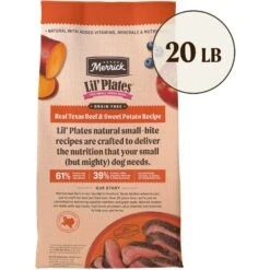 Merrick Lil' Plates Grain-Free Chicken-Free Real Texas Beef + Sweet Potato Recipe Small Breed Dry Dog Food -Blue Buffalo || ROYAL CANIN || Wellness Sales 145887 PT2. AC SS1800 V1673561677