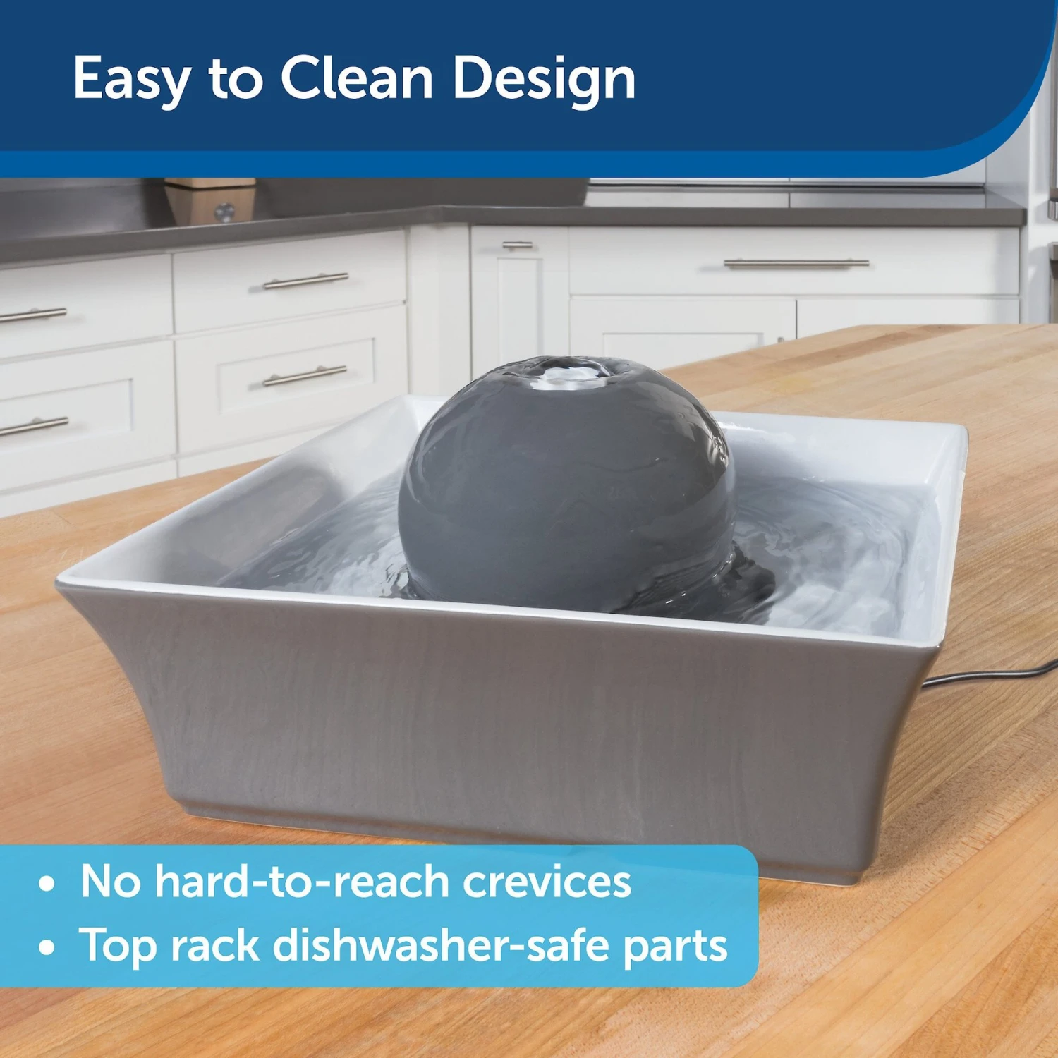 PetSafe Drinkwell Seascape Ceramic Dog & Cat Fountain 7 PetSafe Drinkwell Seascape Ceramic Dog & Cat Fountain - Image 5