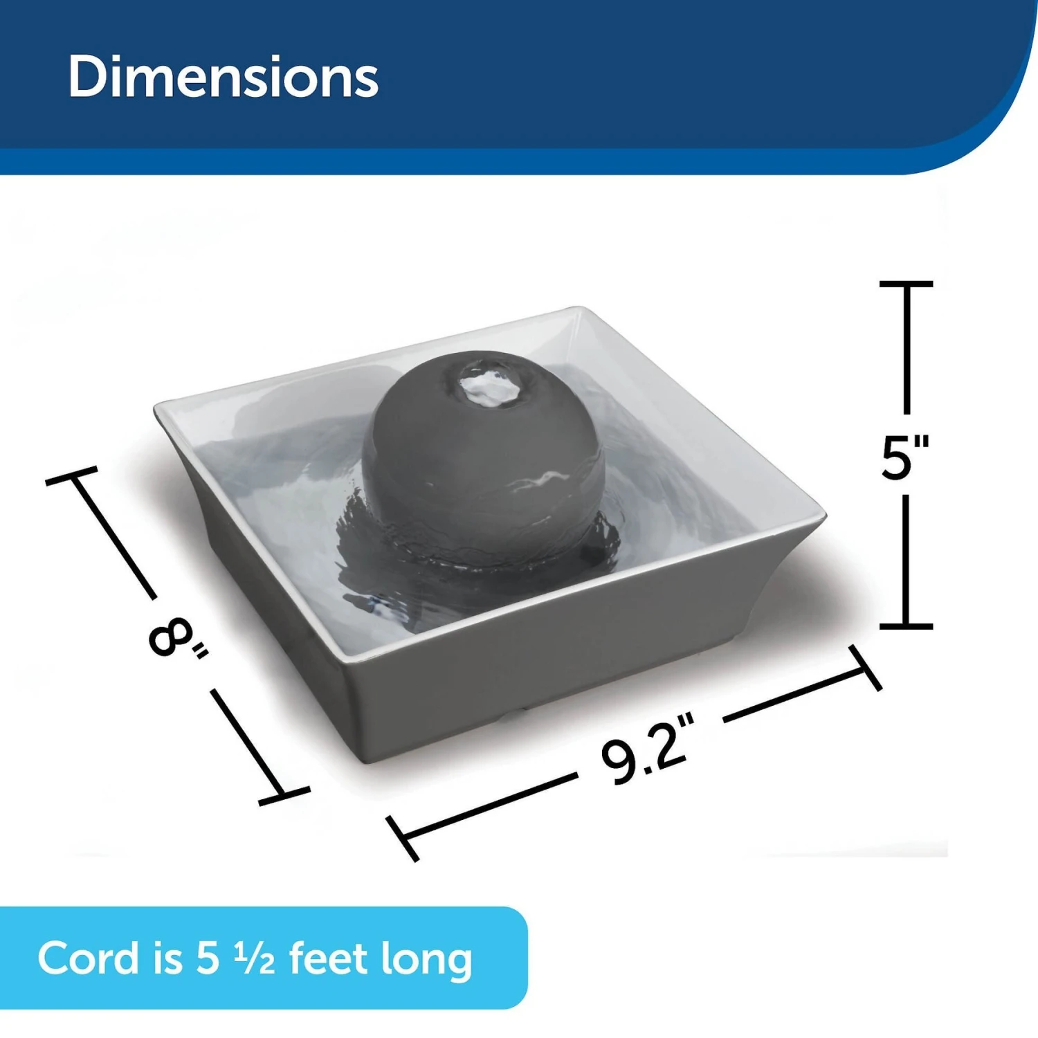 PetSafe Drinkwell Seascape Ceramic Dog & Cat Fountain 8 PetSafe Drinkwell Seascape Ceramic Dog & Cat Fountain - Image 6
