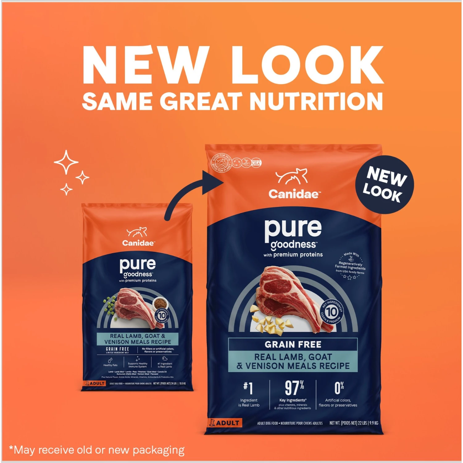 CANIDAE Grain-Free PURE Limited Ingredient Lamb, Goat & Venison Meals Recipe Dry Dog Food 4 CANIDAE Grain-Free PURE Limited Ingredient Lamb, Goat & Venison Meals Recipe Dry Dog Food - Image 2