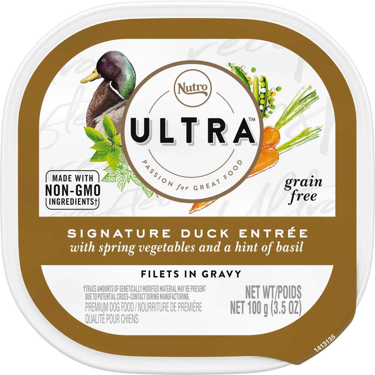 Nutro Ultra Grain-Free Filets In Gravy Signature Duck Entree Adult Wet Dog Food Trays 3 Nutro Ultra Grain-Free Filets In Gravy Signature Duck Entree Adult Wet Dog Food Trays
