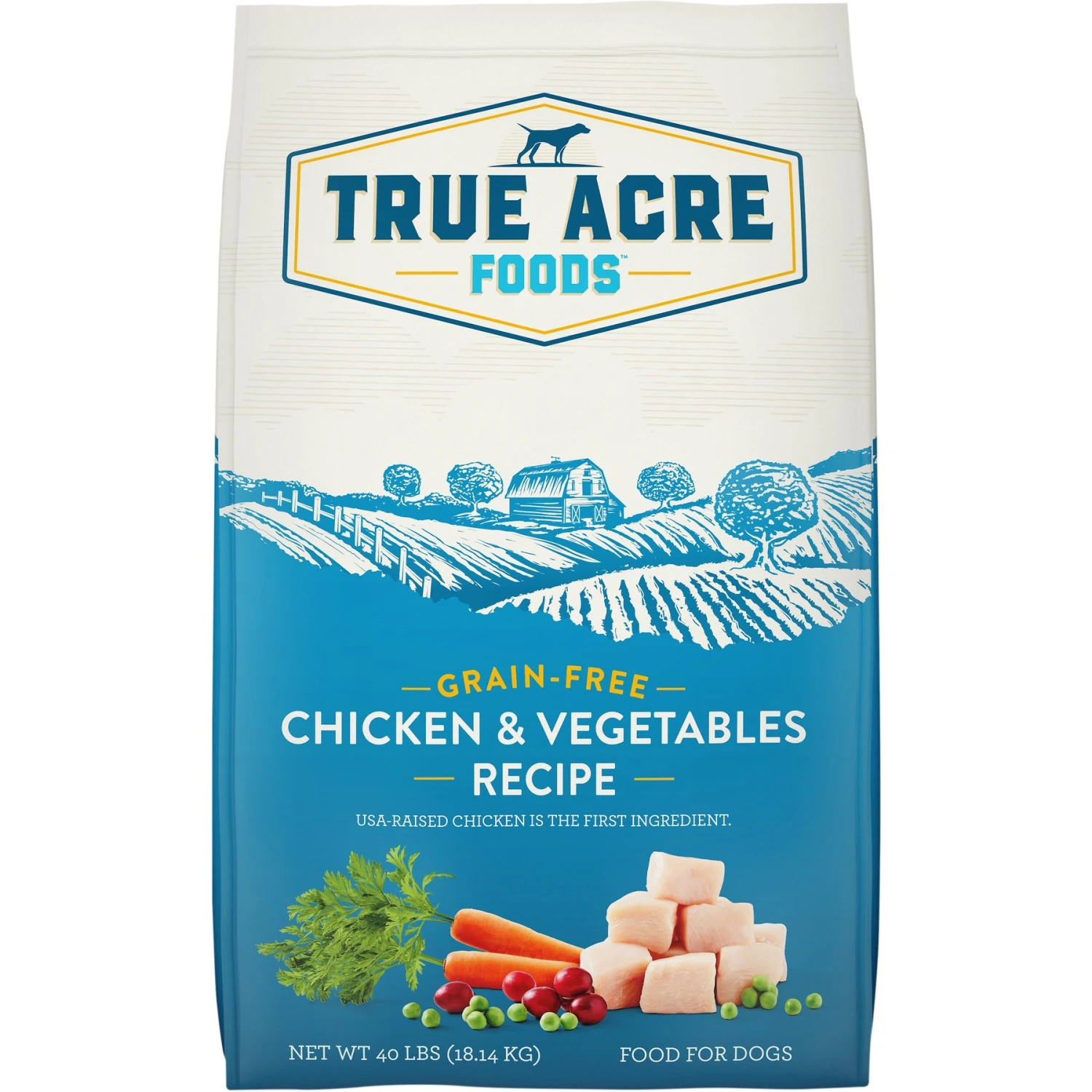 True Acre Foods Grain-Free Chicken & Vegetable Dry Dog Food 3 True Acre Foods Grain-Free Chicken & Vegetable Dry Dog Food