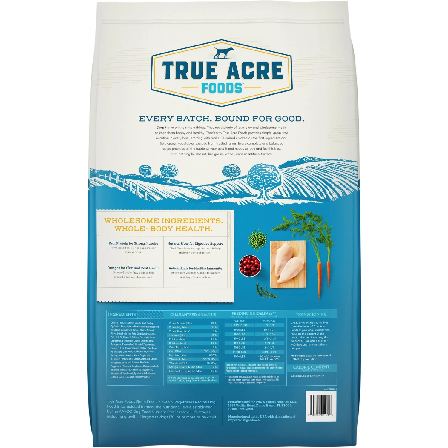 True Acre Foods Grain-Free Chicken & Vegetable Dry Dog Food 4 True Acre Foods Grain-Free Chicken & Vegetable Dry Dog Food - Image 2