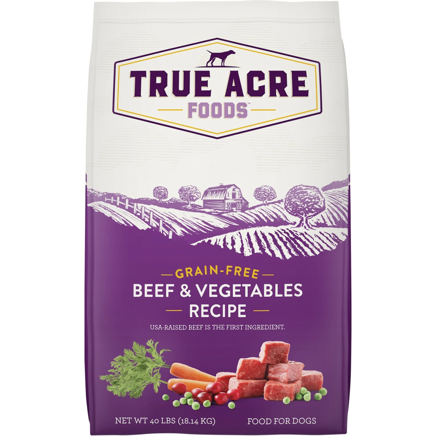 True Acre Foods Grain-Free Beef & Vegetable Dry Dog Food 3 True Acre Foods Grain-Free Beef & Vegetable Dry Dog Food