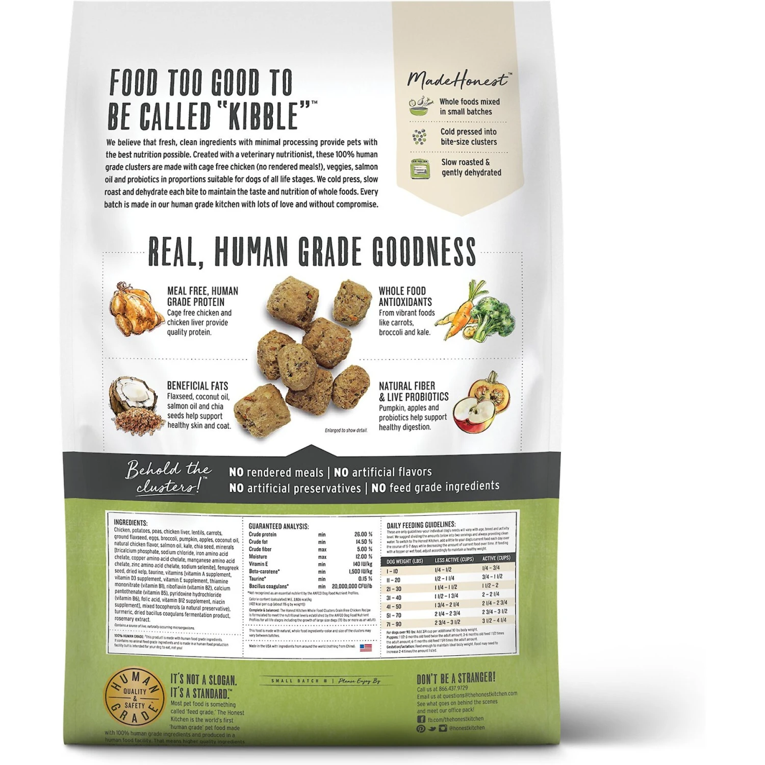 The Honest Kitchen Grain-Free Chicken Whole Food Clusters Dry Dog Food 4 The Honest Kitchen Grain-Free Chicken Whole Food Clusters Dry Dog Food - Image 2