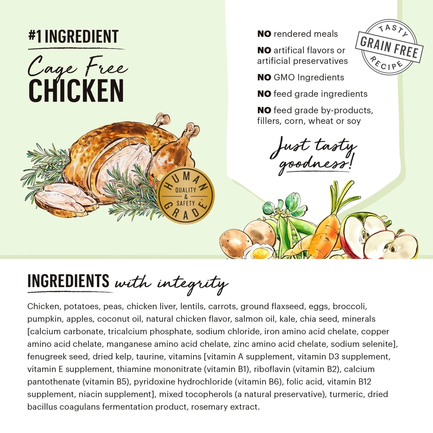 The Honest Kitchen Grain-Free Chicken Whole Food Clusters Dry Dog Food 5 The Honest Kitchen Grain-Free Chicken Whole Food Clusters Dry Dog Food - Image 3