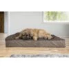 FurHaven Quilted Goliath Chaise Bolster Dog Bed With Removable Cover -Blue Buffalo || ROYAL CANIN || Wellness Sales 152602 MAIN. AC SS1800 V1596993438