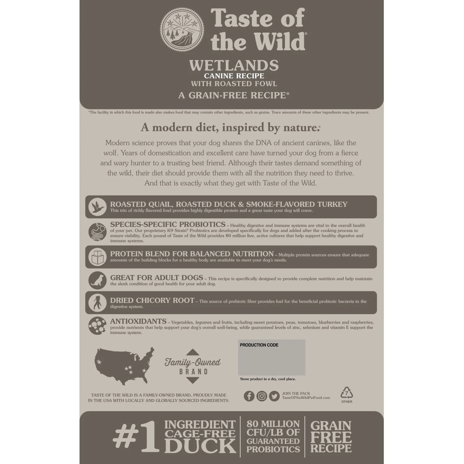 Taste Of The Wild Wetlands Grain-Free Dry Dog Food 4 Taste Of The Wild Wetlands Grain-Free Dry Dog Food - Image 2