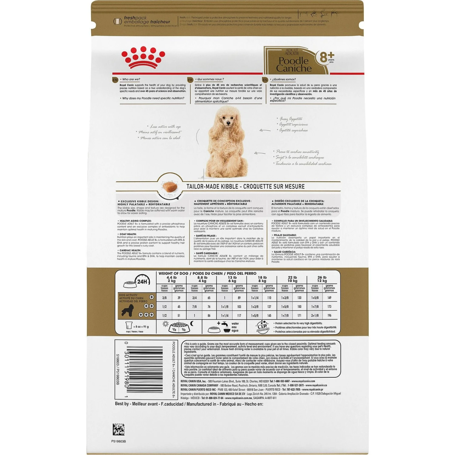 Royal Canin Breed Health Nutrition Poodle Adult 8+ Dry Dog Food 5 Royal Canin Breed Health Nutrition Poodle Adult 8+ Dry Dog Food - Image 3