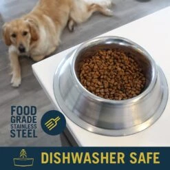 OurPets Durapet Premium Rubber-Bonded Stainless Steel No-Tip Bowl 11 OurPets Durapet Premium Rubber-Bonded Stainless Steel No-Tip Bowl -Blue Buffalo || ROYAL CANIN || Wellness Sales 155074 PT2. AC SS1800 V1638838590